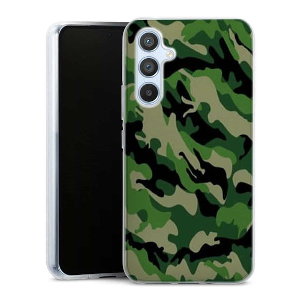 Coque de telephone Samsung A54 5G Camouflage Militaire Vert