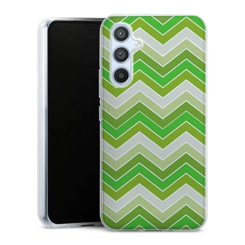 Coque pour Samsung A54 5G Garden Spring Chevrons, motif déco aesthetic