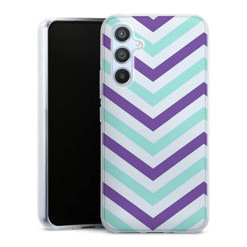 Coque pour Samsung A54 5G Milka Chevrons, motifs vintage aesthetic