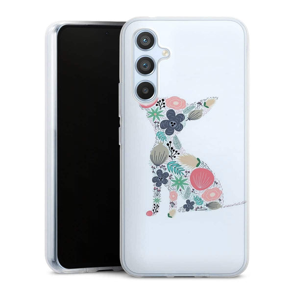 Coque Samsung Galaxy A54 5G Chihuahua floral