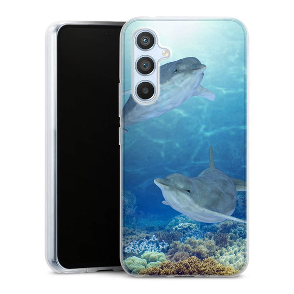 Coque Samsung Galaxy A54 5G Dauphins-Heureux