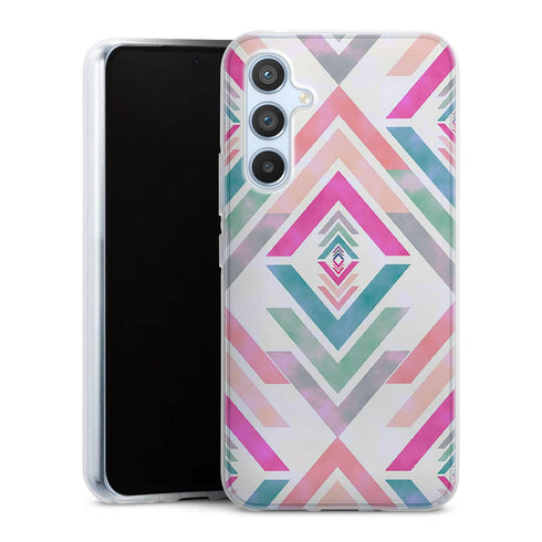 Coque pour Samsung A54 5G Fancy Diams azteque Rose