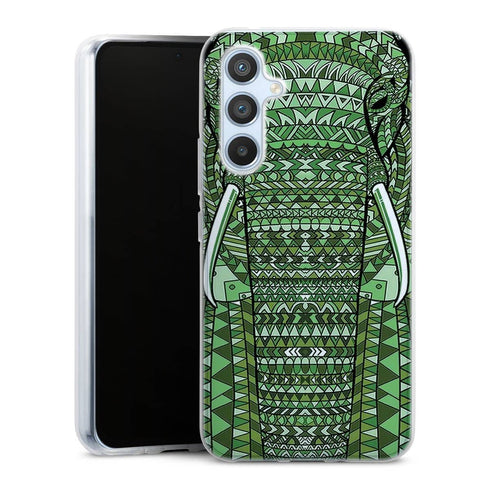 Coque Samsung Galaxy A54 5G Elephant Vert Azteque