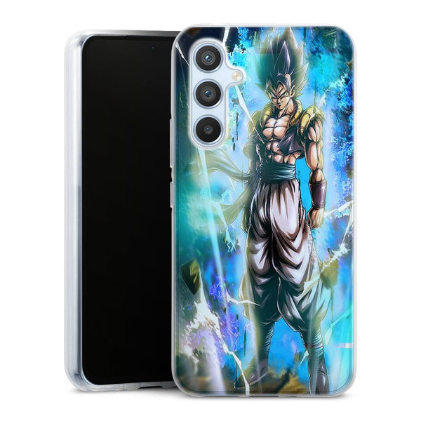 Coque Samsung Galaxy A54 5G Gogeta SSB, protection renforce en silicone anti chjocs de la collection Manga