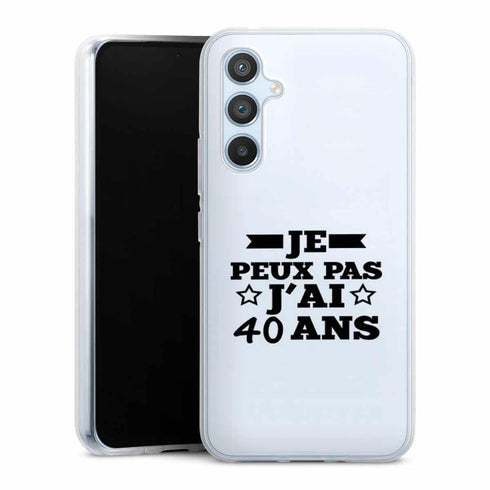 Coque Samsung A54 5G Je peux pas j'ai 40 ans