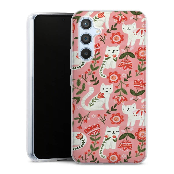 Coque Samsung Galaxy A54 5G Motif de chat folklorique