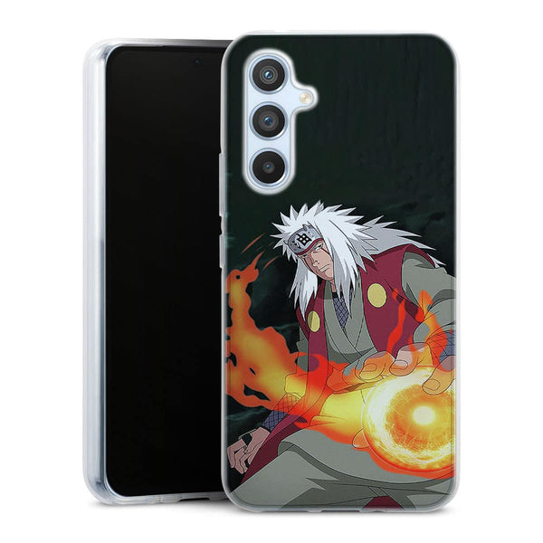 Coque Samsung Galaxy A54 5G Naruto Jiraiya Rasengan, protection silicone antichocs, collection Manga