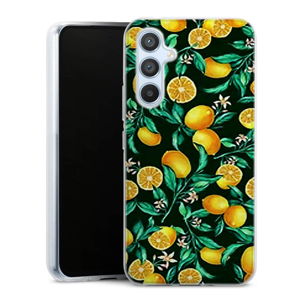 Coque Samsung Galaxy A54 5G Orange sur Fond Noir