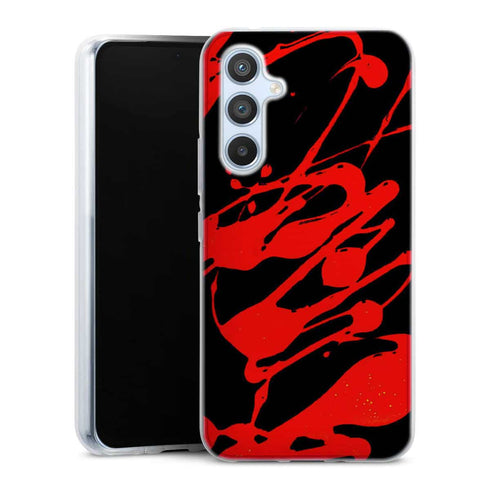 Coque pour Samsung A54 5G Paint Slpash Rouge