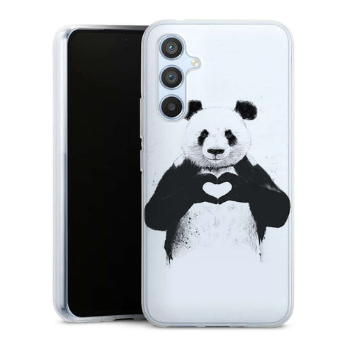 Coque Samsung Galaxy A54 5G Panda Love