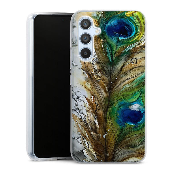 Coque Samsung Galaxy A54 5G Plume de Paon