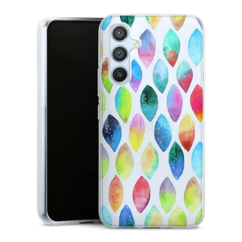 Coque A54 5G Plumes Watercolors pour Samsung galaxy