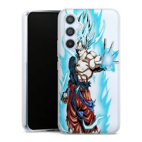 Coque Samsung Galaxy A54 5G Super Sayan Bleu