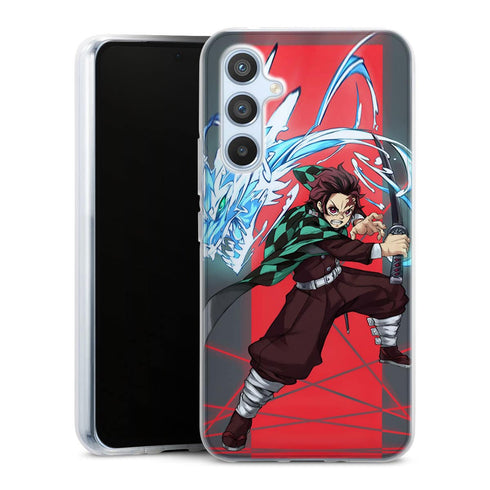 Coque Samsung Galaxy A54 5G Tanjiro Dragon Phone