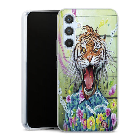 Coque Samsung Galaxy A54 5G Tiger Flowers