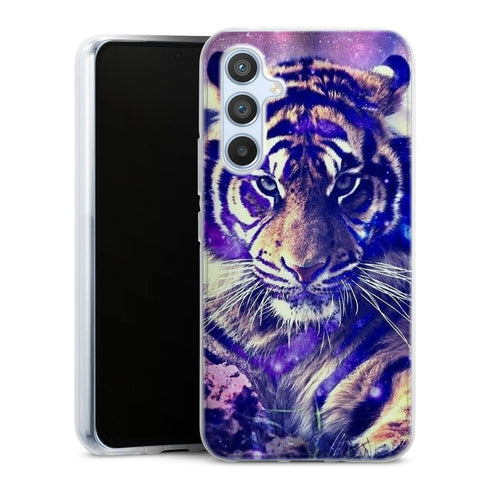 Coque Samsung Galaxy A54 5G Tigre Bleu de Russie