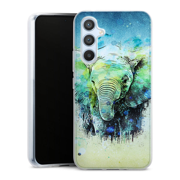 Coque Samsung Galaxy A54 5G Water Color Elephant
