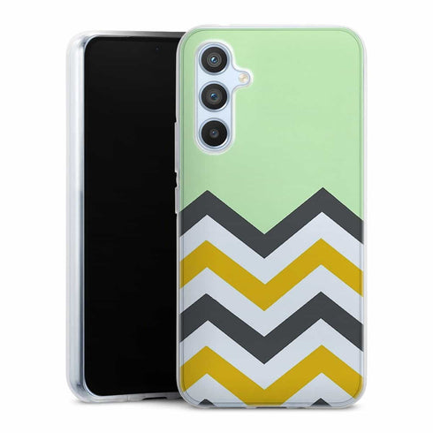 Coque Samsung A54 5G originale Zig Zag Menthe