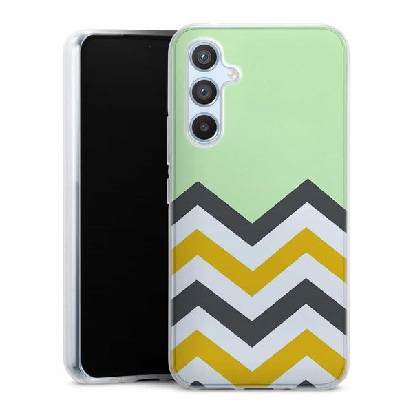 Coque Samsung A54 5G originale Zig Zag Menthe