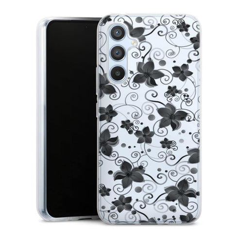 Coque Samsung Galaxy A54 5G Black Flower