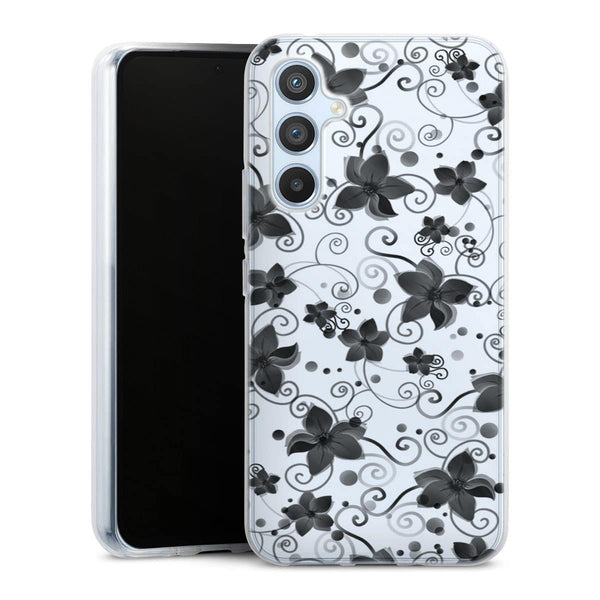Coque Samsung Galaxy A54 5G Black Flower
