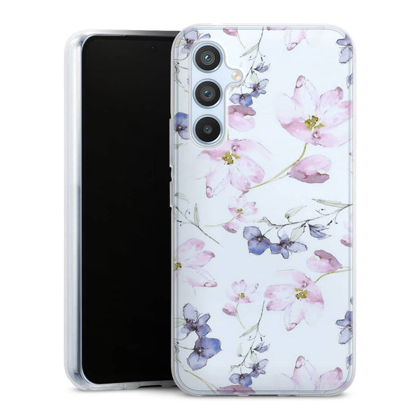 Coque Samsung Galaxy A54 5G fleurs aquarelles