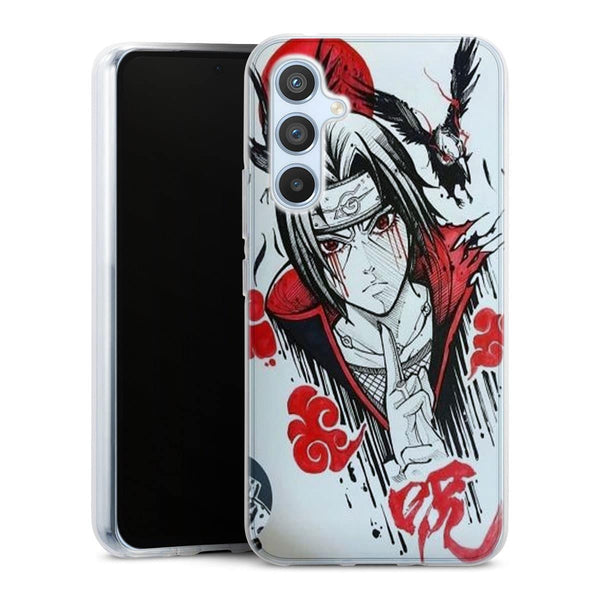 Coque Samsung Galaxy A54 5G itachi blood eyes raven akatsuki