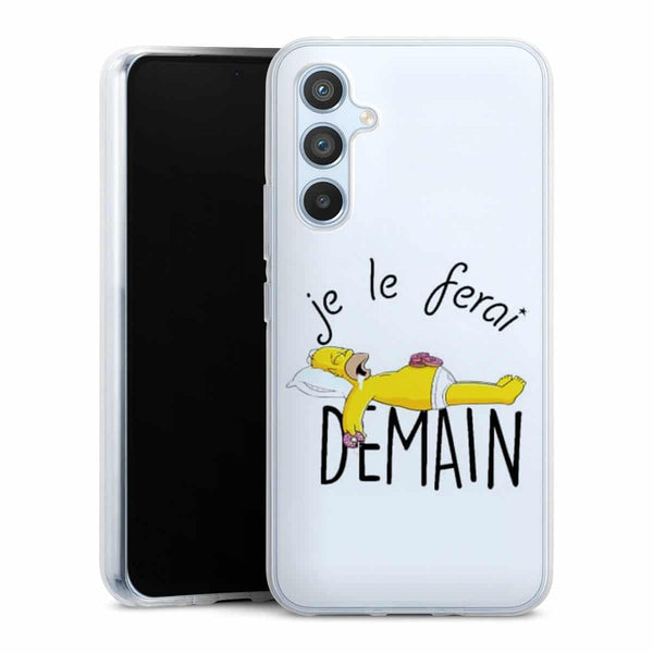 Coque Samsung Galaxy A54 5G Je le Ferai demain Homer Donuts