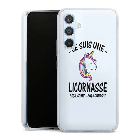 Coque Samsung A54 5G Je suis une Licornasse
