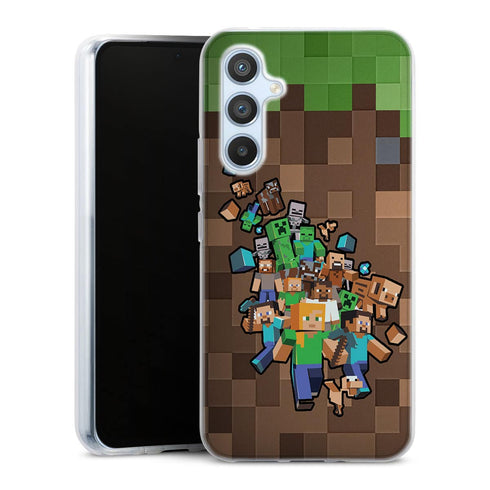 Coque Telephone Samsung Galaxy A54 5G Minecraft creeper forest