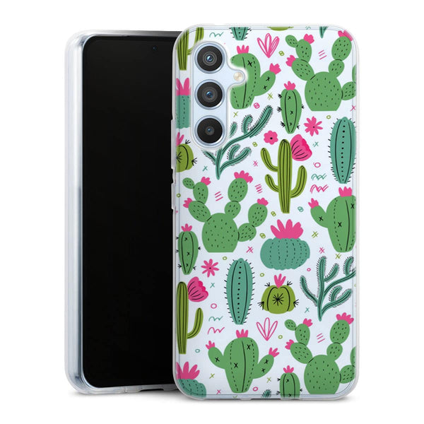 Coque Samsung Galaxy A54 5G Minimalist pattern With Cactus Plants