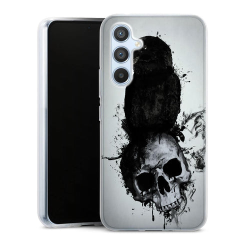 Coque Samsung Galaxy A54 5G Raven and Skull