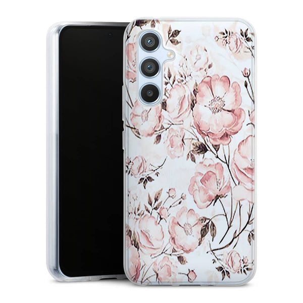 Coque Samsung Galaxy A54 5G Roses et pivoines victoriennes