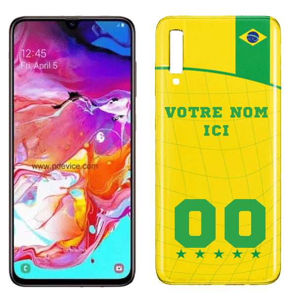 Foot Bresil - Coque Samsung A70 personnalisable