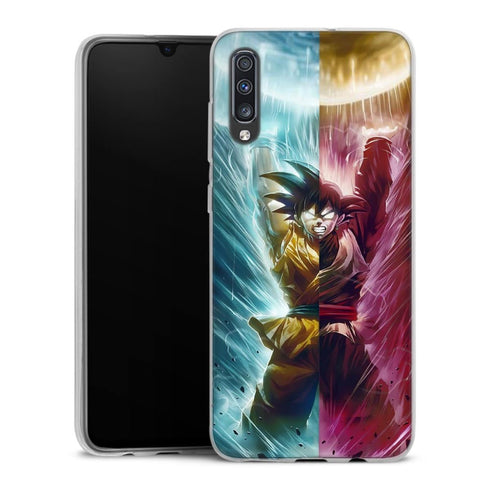 Goku et Black Goku | Coque Telephone iPhone, Samsung Galaxy, Huawei, Oppo, Xiaomi - Silicone, SAMSUNG GALAXY A52 5G