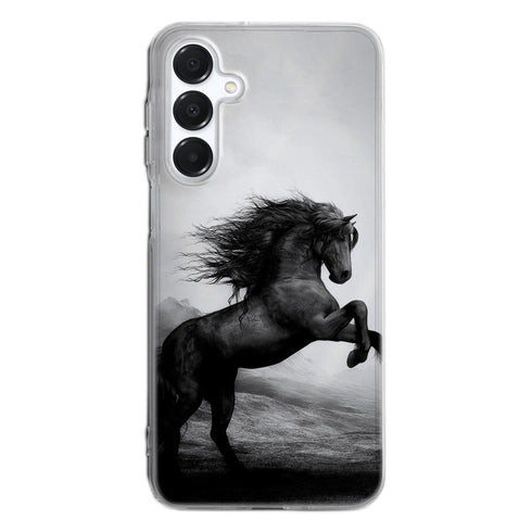 Coque Samsung Cheval Cabre Noir et Blanc dessin