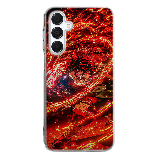 Demon Slayer attaque de feu | Coque Samsung