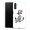 Coque Samsung Galaxy A04S ancre florale rose