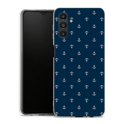 Coque pour Samsung A04S Ancre Blue Marine