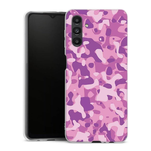 Coque pour Samsung A04S Camo Rose Army