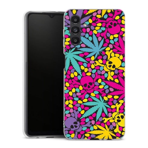 Coque Samsung A04S Cana Skull colors