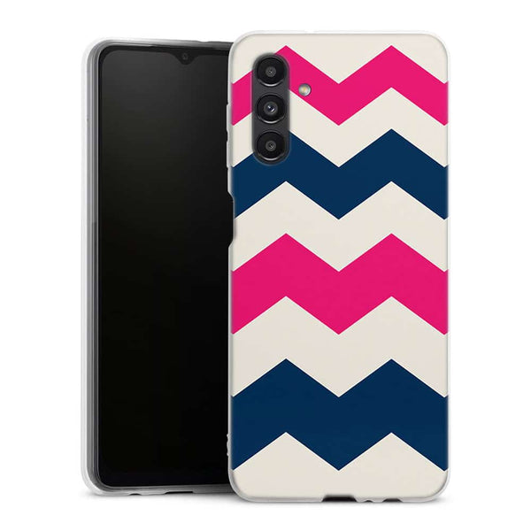 Coque pour Samsung A04S Zig Zag Rose