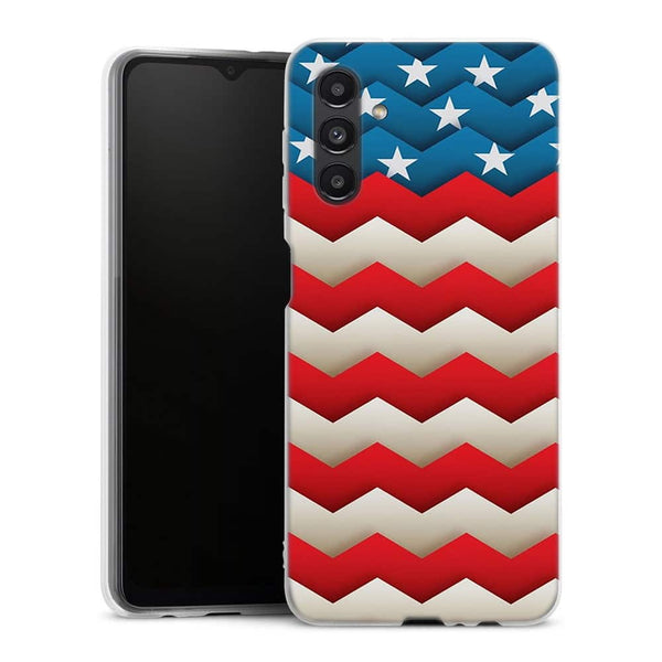 Coque pour Samsung A04S Usa Chevrons Vote