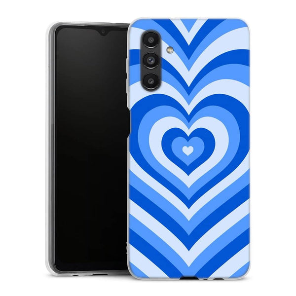 Coque Samsung Galaxy A04S Coeur Bleu