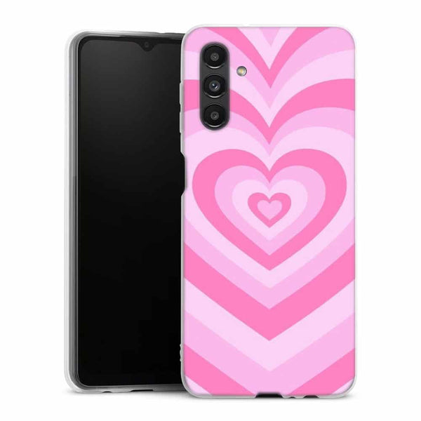 Coque Samsung Galaxy A04S Coeur Rose