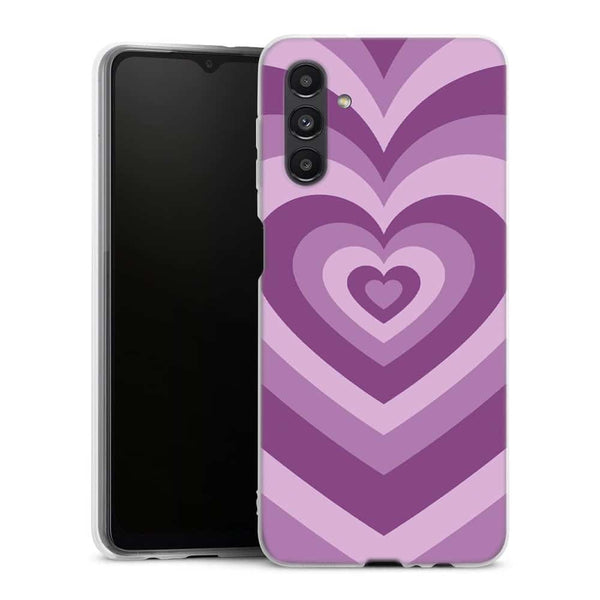 Coque Samsung Galaxy A04S Coeur Violet