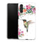 Coque Samsung Galaxy A04S Colibri et fleurs aquarelle