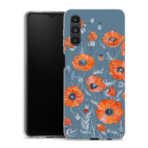 Coque Samsung Galaxy A04S Coquelicots floral botanical art