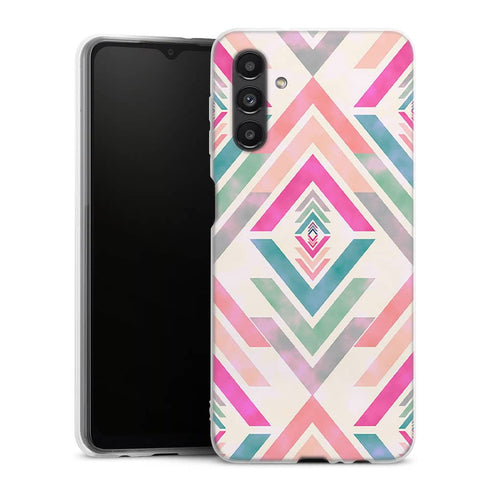 Coque pour Samsung A04S Fancy Diams azteque Rose