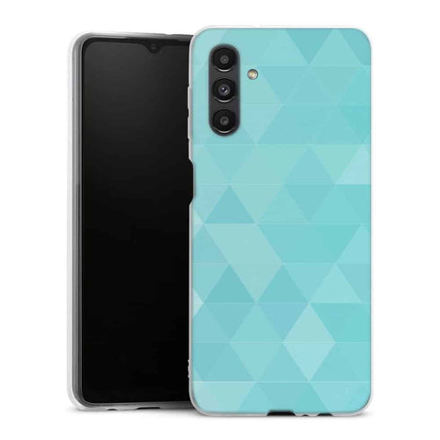 Coque pour Samsung A04S Agate Diams Bleu